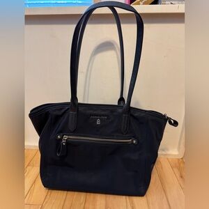 Michael Kors Black Nylon Tote Bag – Zip Top Shoulder Bag